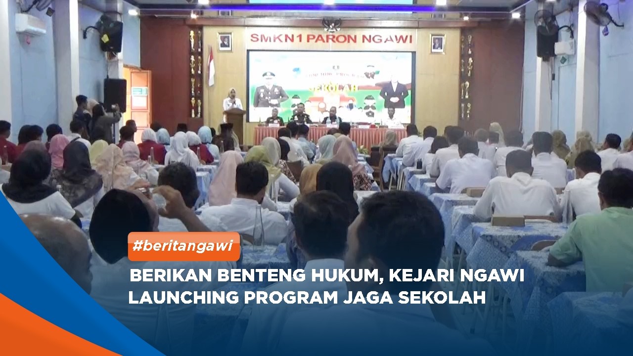 NGAWI - Berikan Benteng Hukum, Kejari Ngawi Launching Program Jaga Sekolah