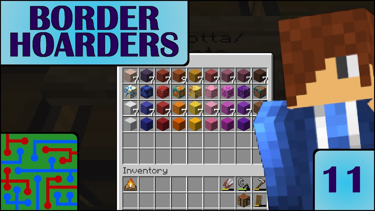 Coloured Terracottas! | Minecraft: Border Hoarders | Episode 11