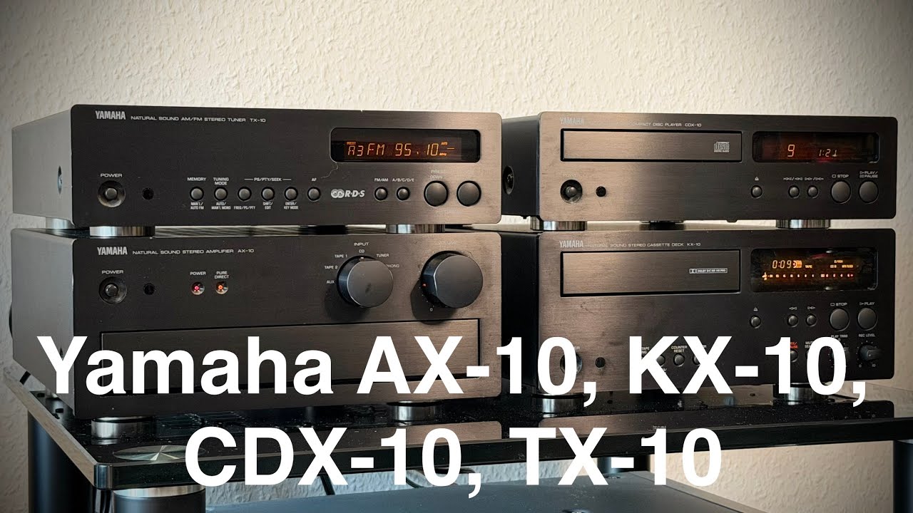 Демонстрация HiFi-системы Yamaha AX-10, KX-10, CDX-10, TX-10.