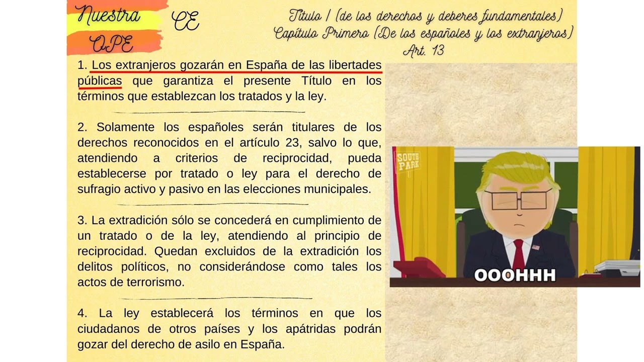 Artículo 13 de la Constitución Española