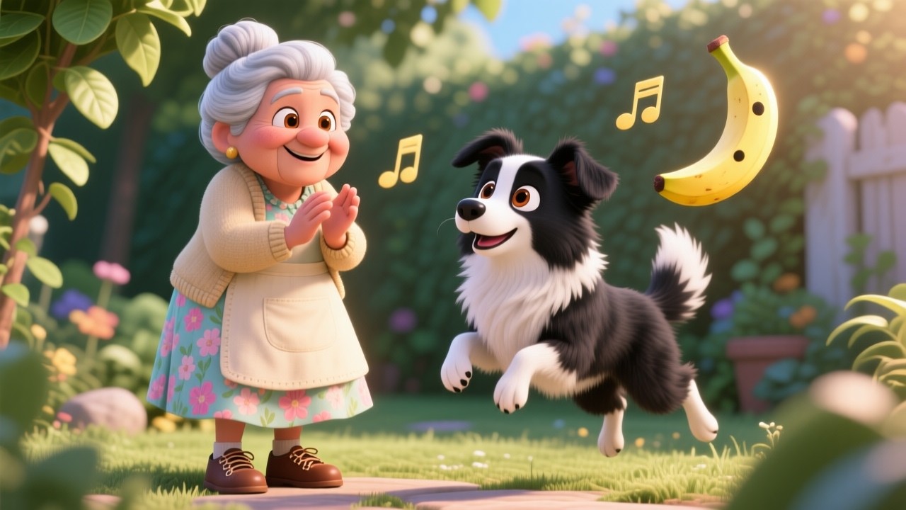 🎵 Cos’è Questo, Nonna Itala? 🥣🍎 | Canzone sui Cibi Sani per Bambini | Maggie la Border Collie