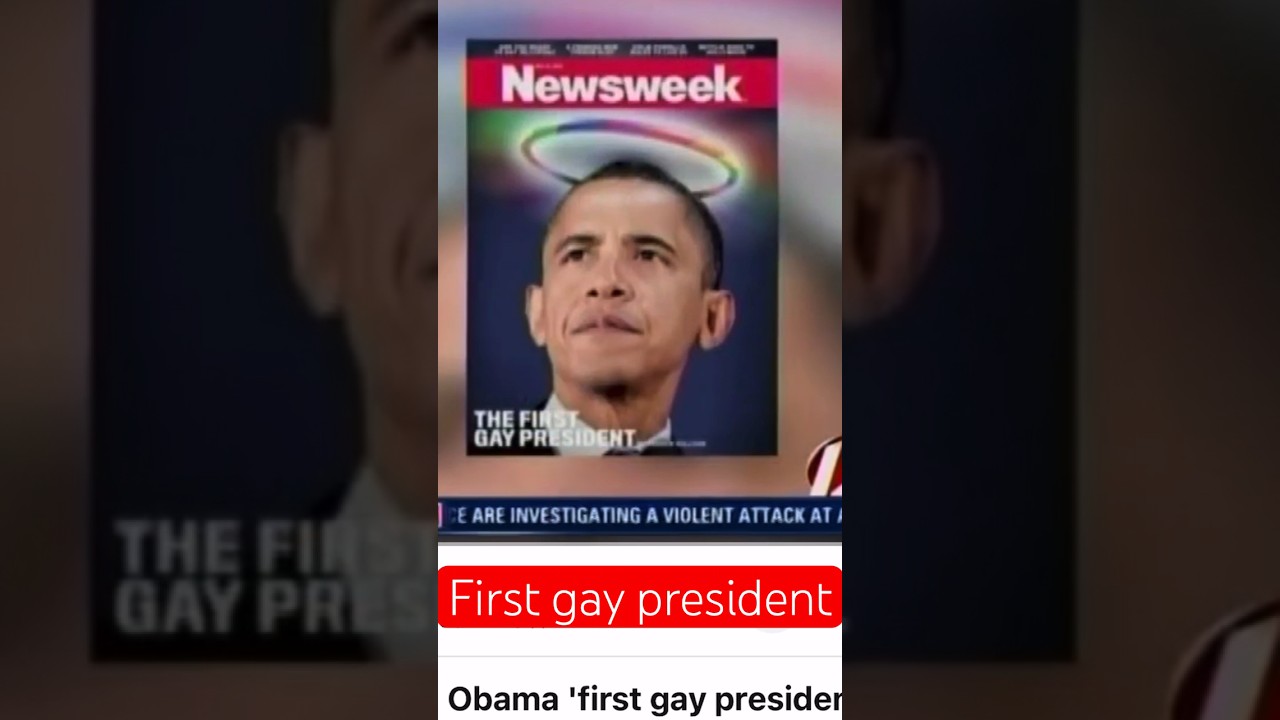 Obama first gay president news report