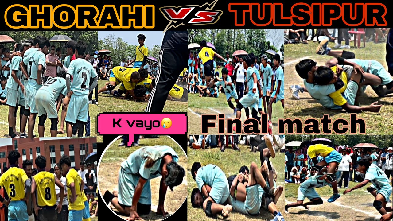 Khatra☠️ kabaddi final match GHORAHI VS TULSIPUR🤭15th Rastpati Running shiled🛡️|| kabaddi king🤴ko ho