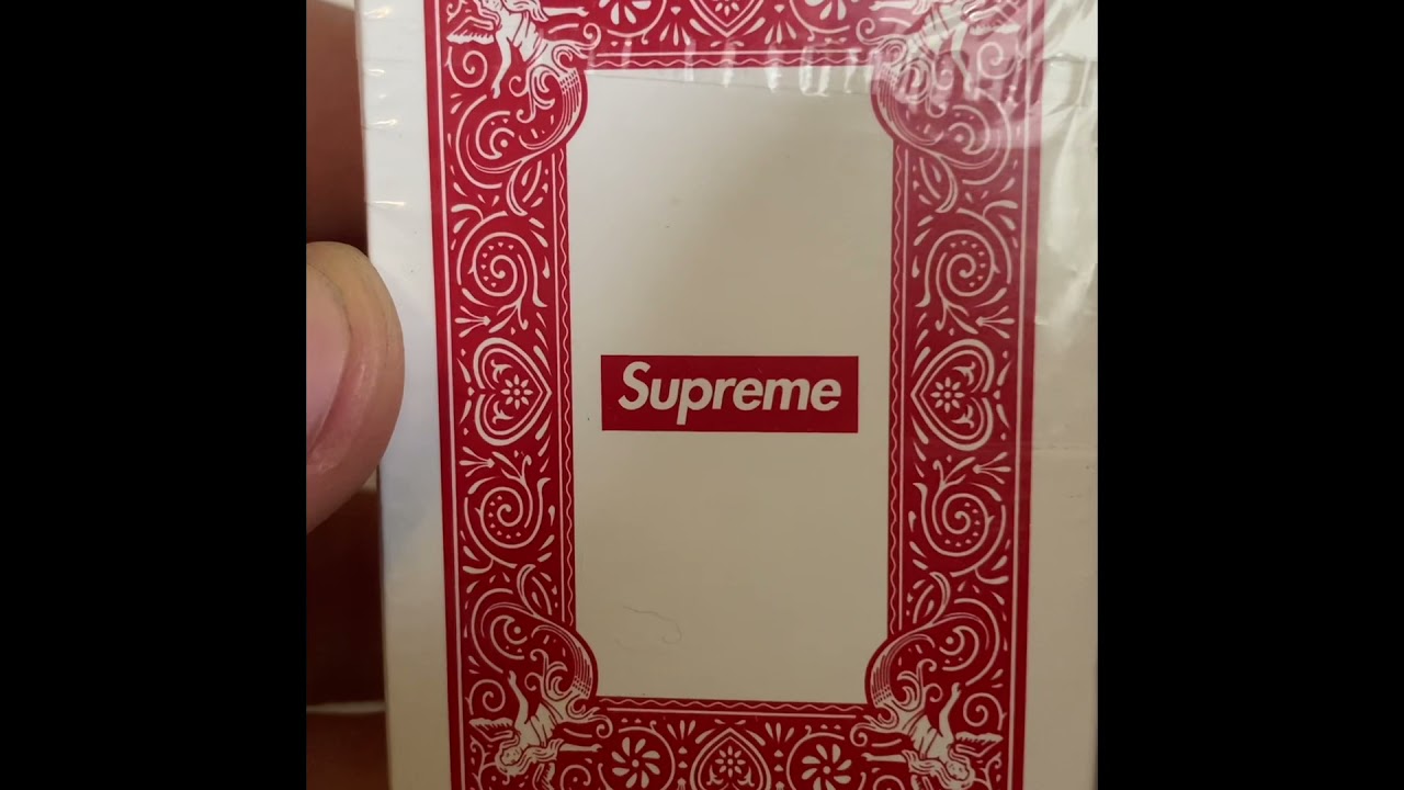 Unboxing SUPREME BICYCLE mini playing cards