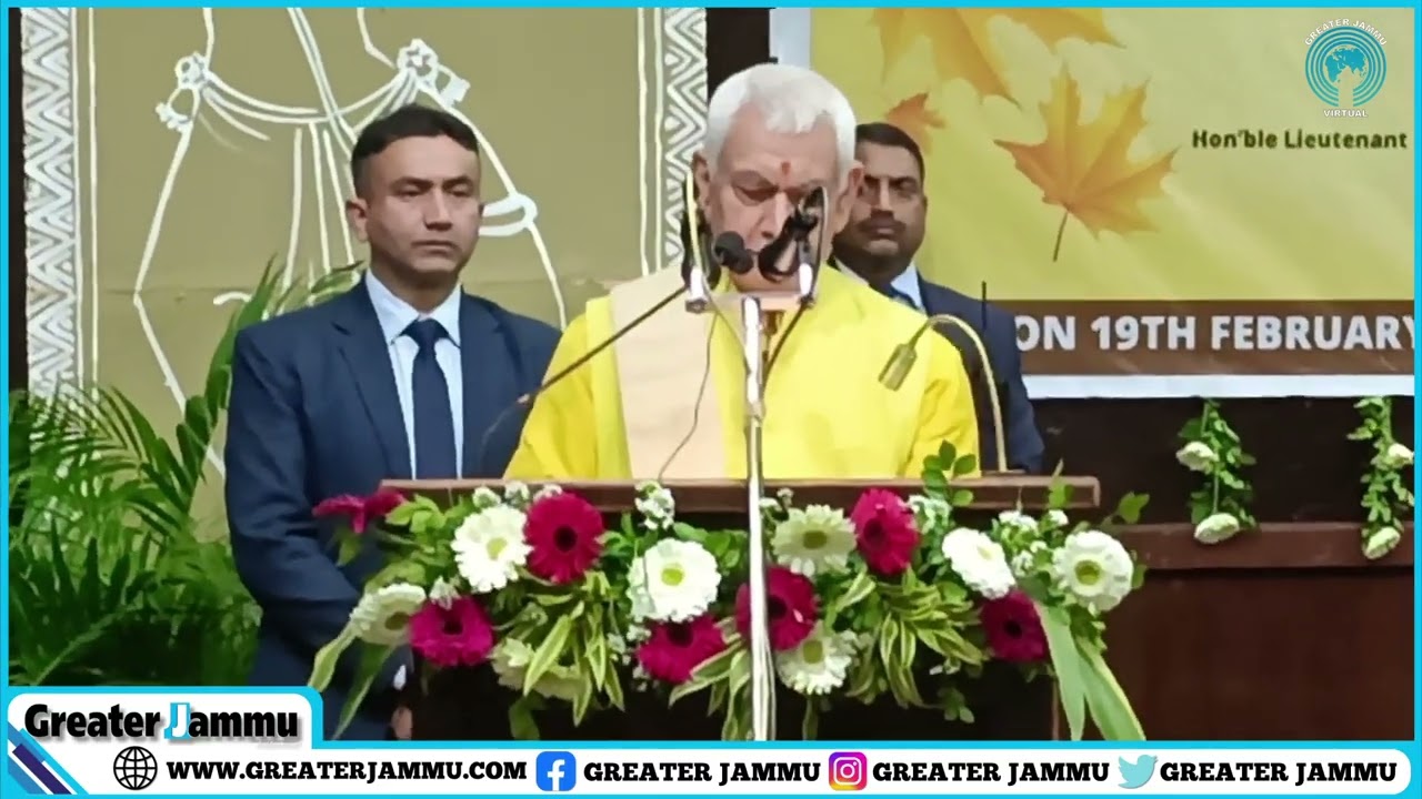 LG Sinha launches book on Kashmir in Jammu | Greater Jammu