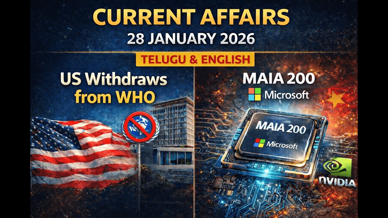 Current Affairs Today | 28 January Current Affairs 2026 | Current Affairs for SSC | By SRINIVAS