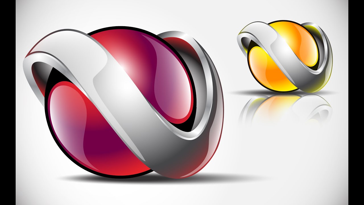 How to create FULL 3D Logo Design in Adobe Illustrator CS5 HD1080p (V1)