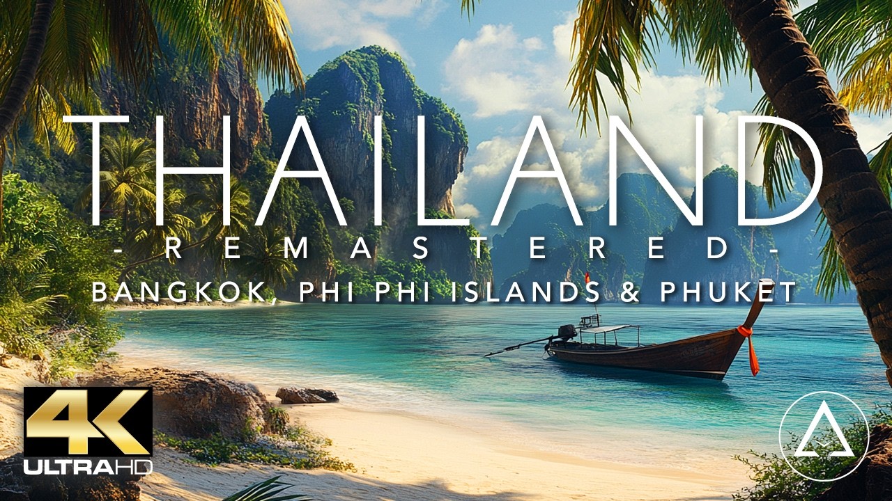 THAILAND 4K Long Relaxing Video — Bangkok, Phi Phi Islands & Phuket
