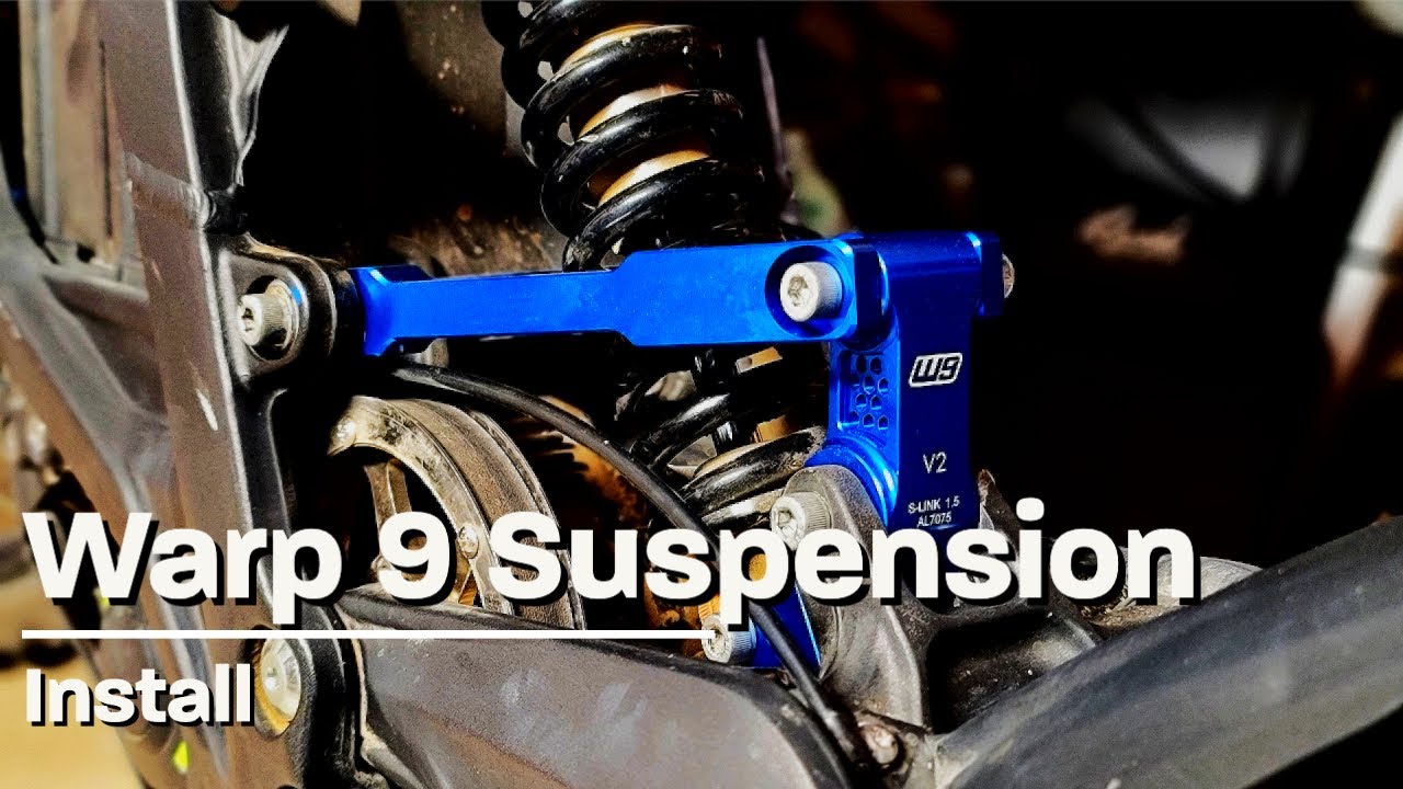 Sur Ron Warp 9 Suspension Triangle and Linkage Install