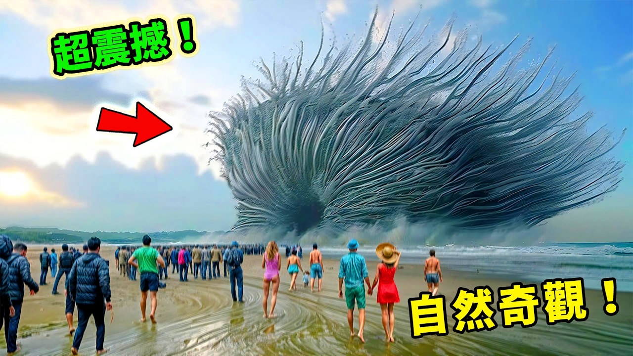 全世界最震撼的10大自然奇觀！海灘一夜驚現萬顆冰蛋只能算入門，第一名能令所有生物瞬間石化，場面太恐怖太不真實！