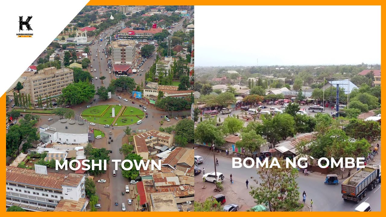 Mji wa MOSHI MJINI - KILIMANJARO na BOMA NG`OMBE