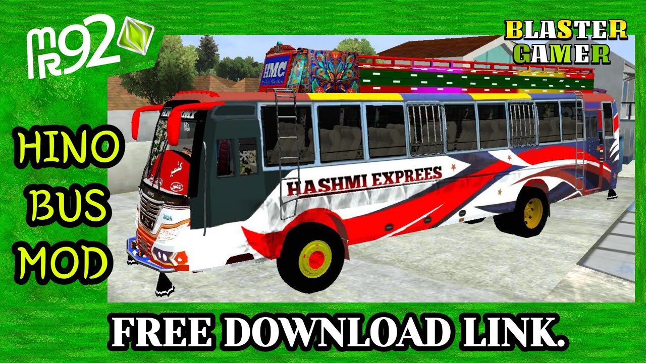 NEW HINO BUS MOD | bus simulator indonesia | Free link.