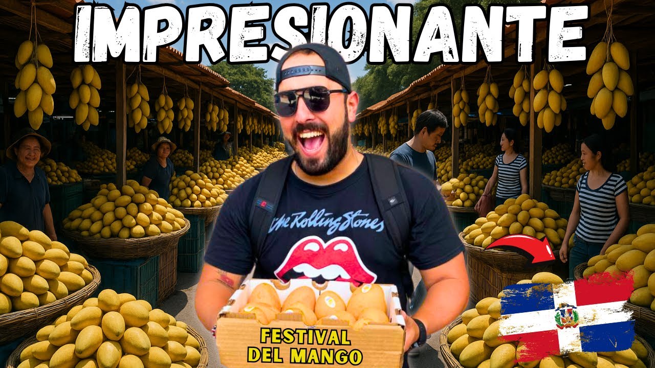 ¡MI PRIMERA  VEZ en el Festival del Mango en BANÍ  y quedé LOCO! 🥭🔥🇩🇴