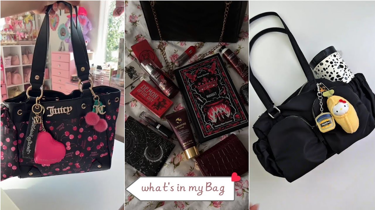 [ASMR] Pack My Bag With Me 💓💼 | aesthetic Bag Packing ASMR | What's in my Bag 🛍️