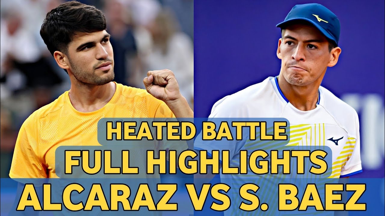 Carlos Alcaraz Tough Contest vs Sebastian Baez Heated Tennis Highlights - Before Indian Wells 2026