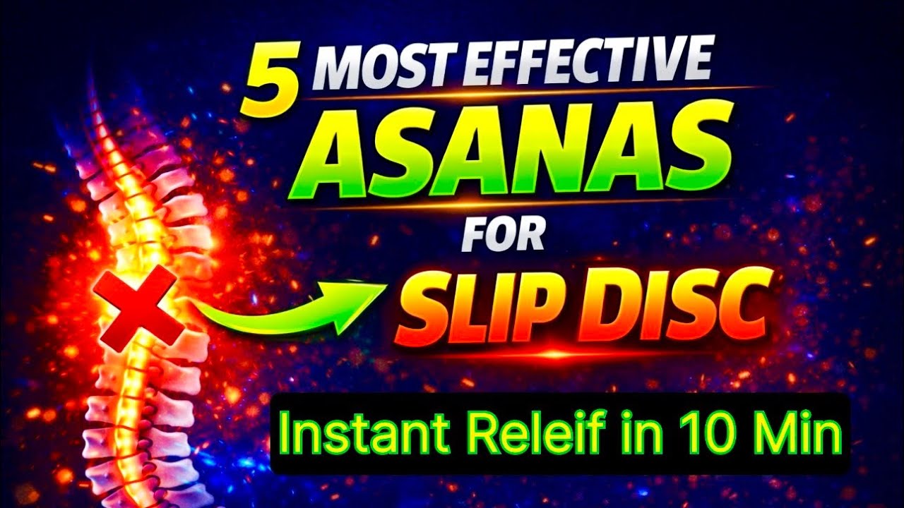 डॉक्टरों का भरोसा | स्लिप डिस्क के लिए 5 असरदार योग आसन /Without Surgery Pain Relief !