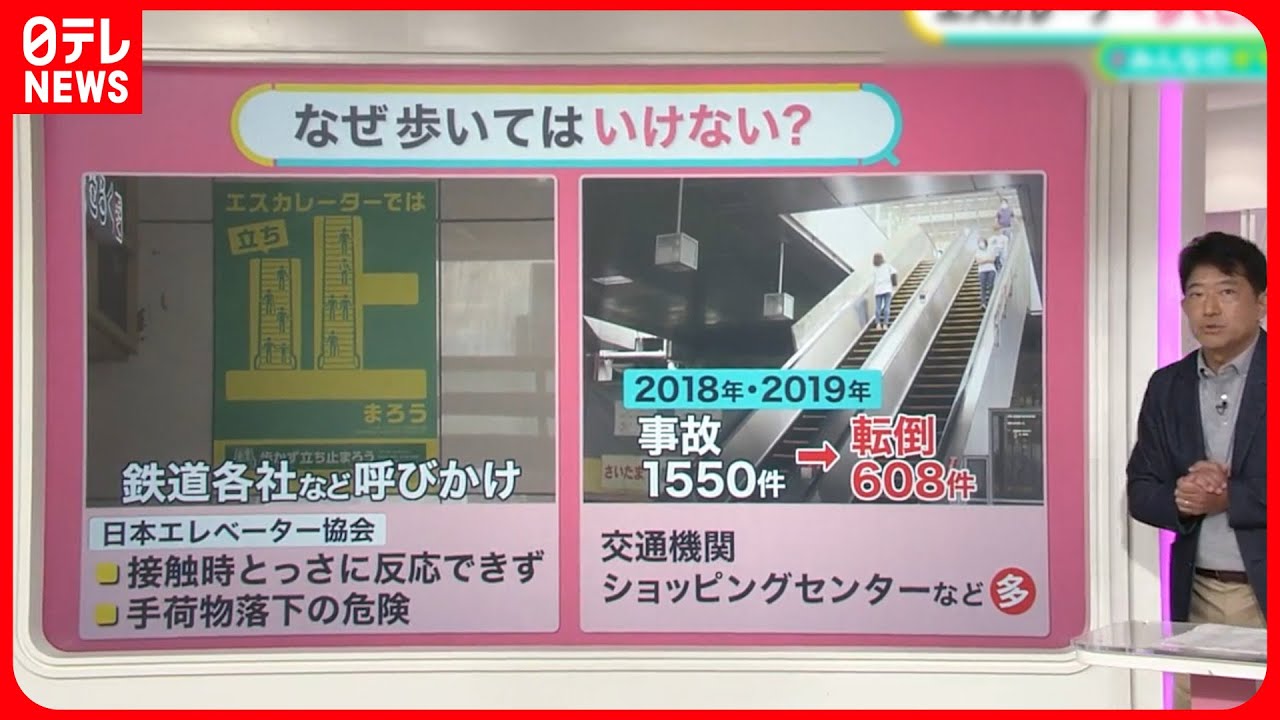 【危険】なぜエスカレーターを歩くとダメなのか？ 【