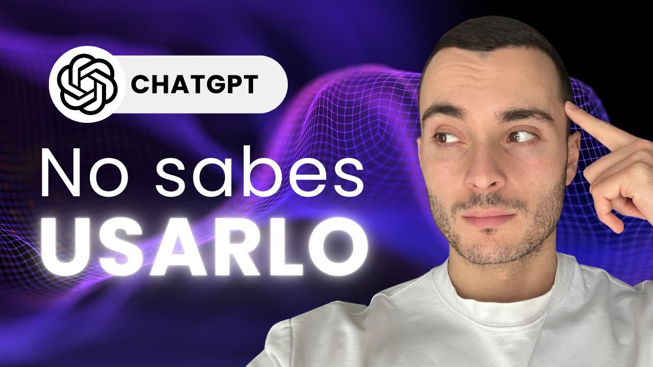 No tienes ni idea de utilizar CHATGPT (aprende)