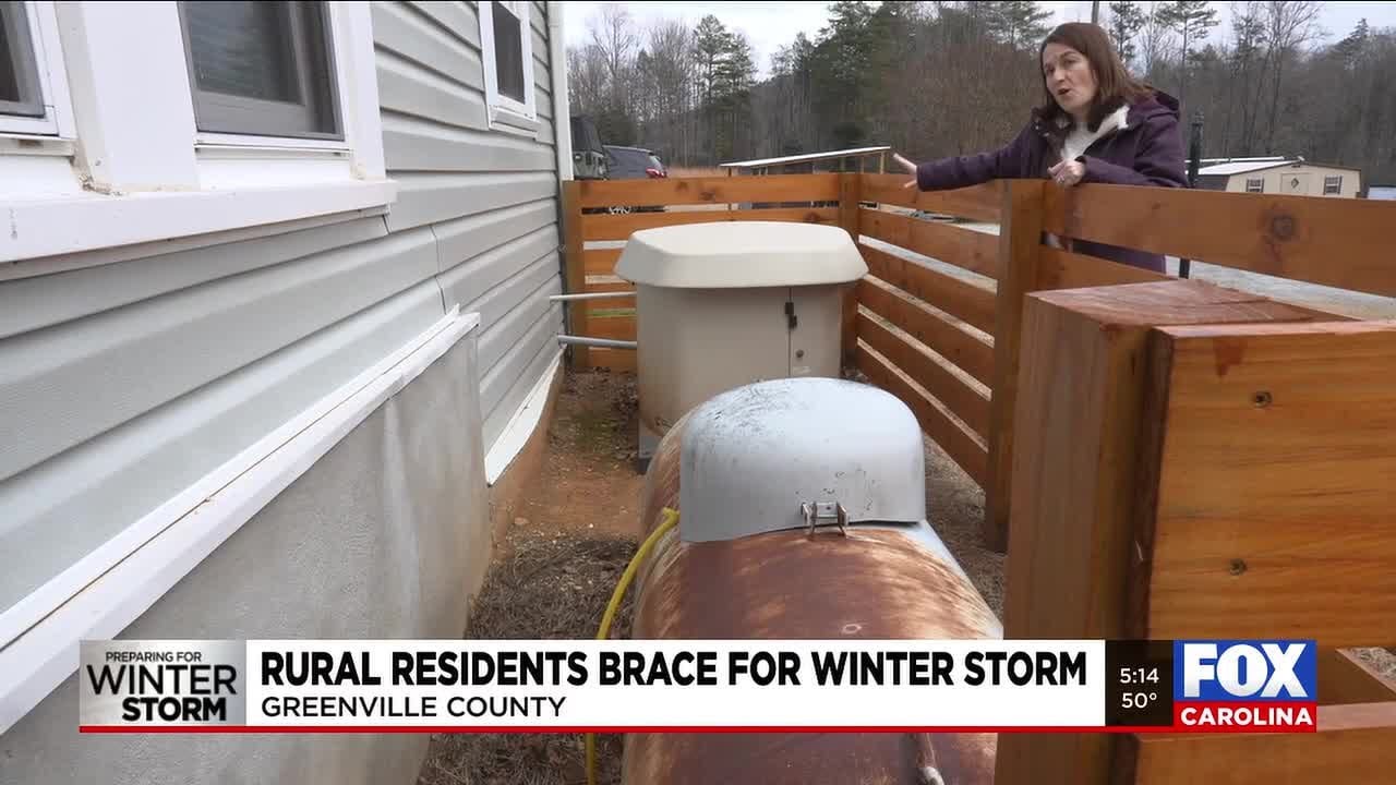 Rural Greenville Co. residents brace for winter storm