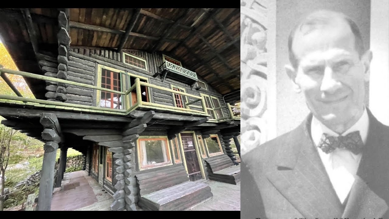 Abandoned chalet in the Maine woods built by suspected World War II German spy