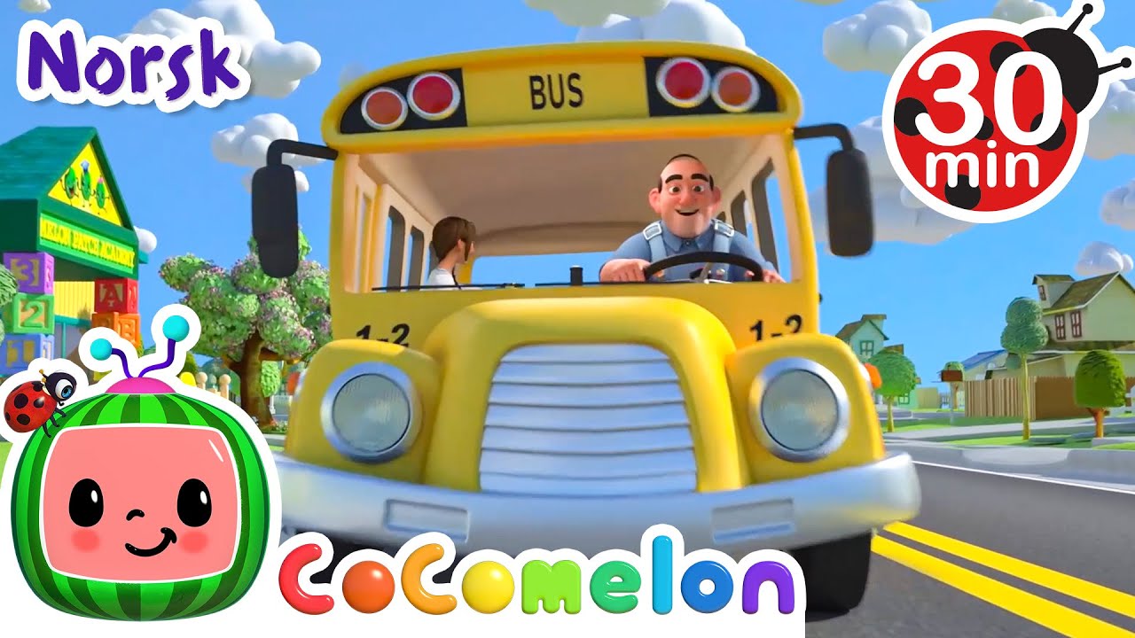 Hjulene på bussen | Vuggesanger for Babyer | CoComelon Norsk