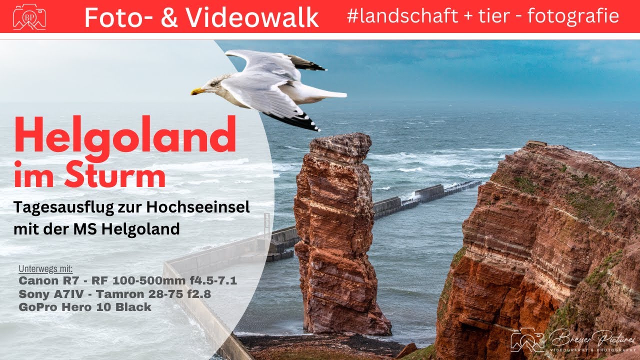 Helgoland, Tagesausflug zur Nordseeinsel mit der MS Helgoland von Cuxhaven 2022 im Sturm