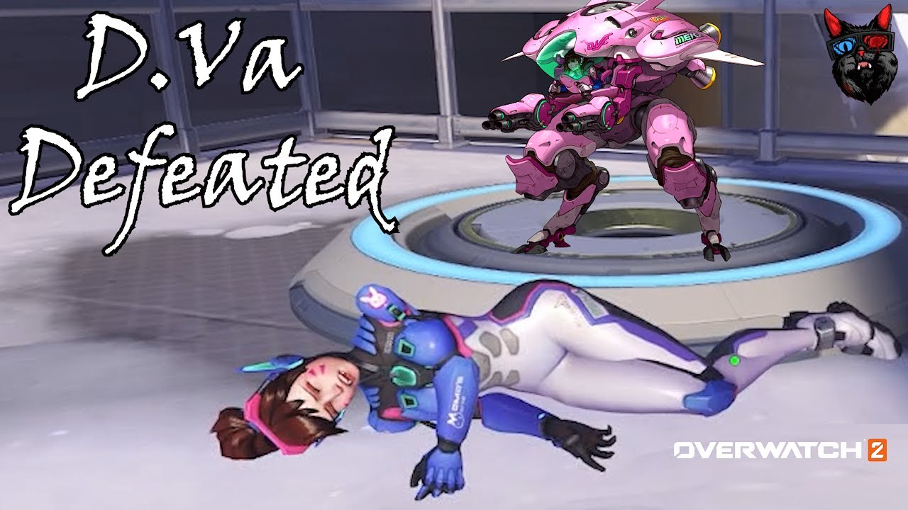 Сцены смерти D.Va - Overwatch 2 [английская озвучка]