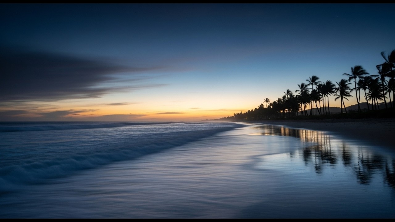 Dark Blue Ocean Ambience LIVE 🌙 | Best Sound for Night Rest
