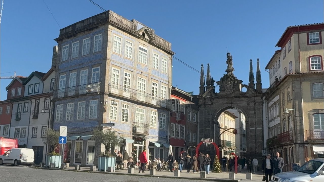 Portugal 89 Braga - Walking｜from Braga Station｜R. Andrade Corvo｜Arco da Porta Nova