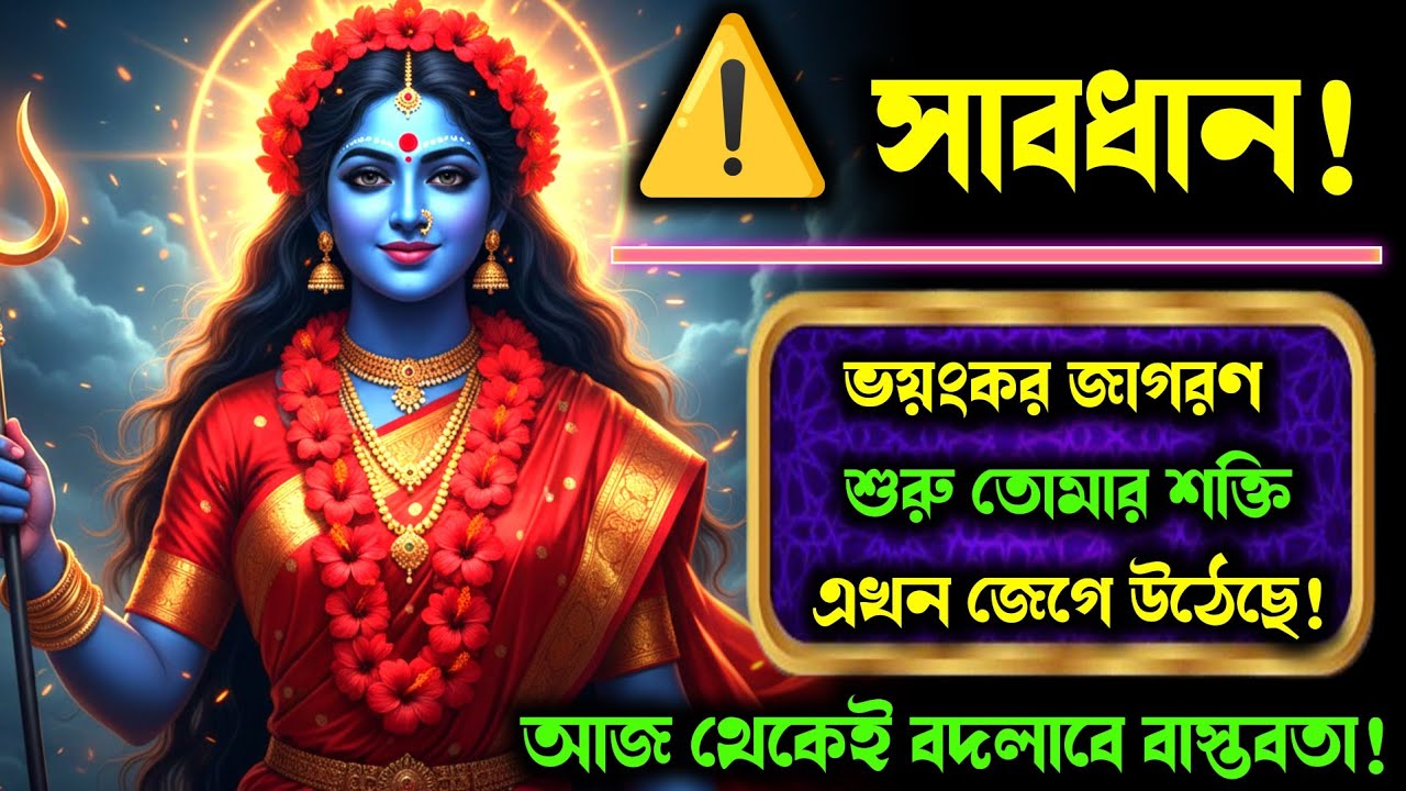 মা কালী বলছেন তুমি আর সাধারণ নও — চেতনার শক্তিতে শত্রু পরাজিত | ভয়ংকর জাগরণ বার্তা