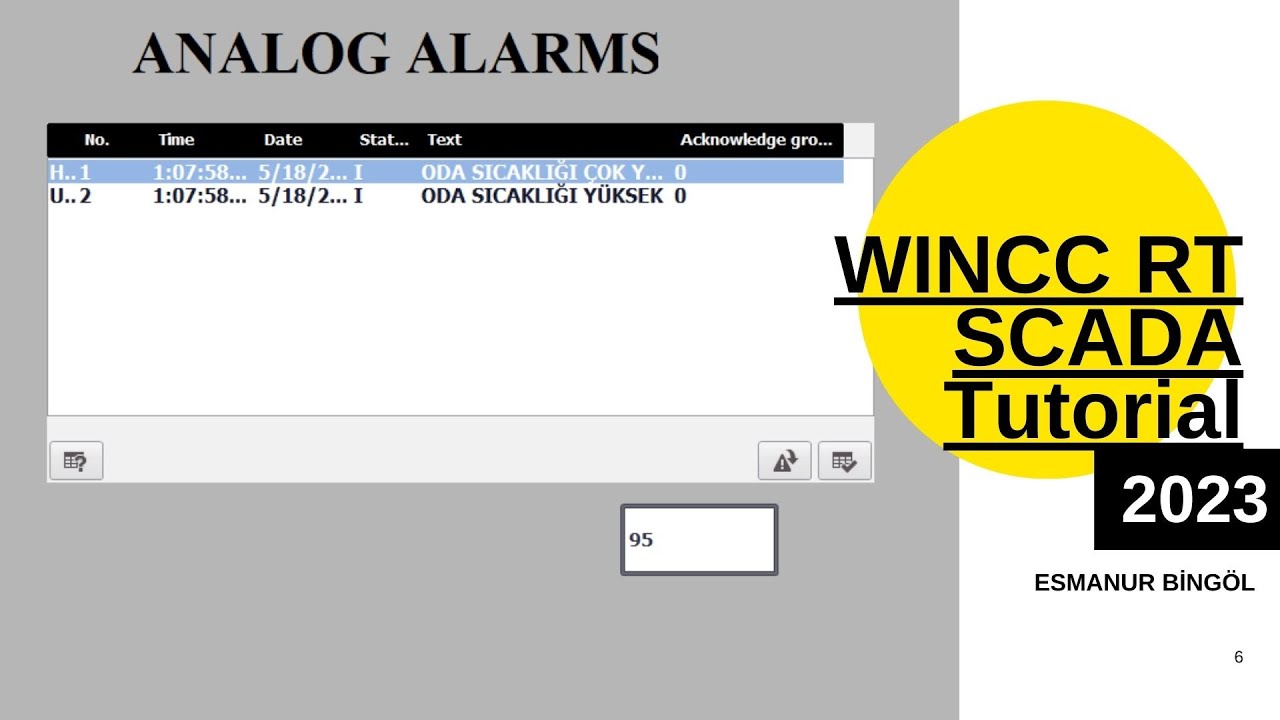 WINCC RT SCADA - Tutorial 6 - Analog Alarms (TiaPortal V17)