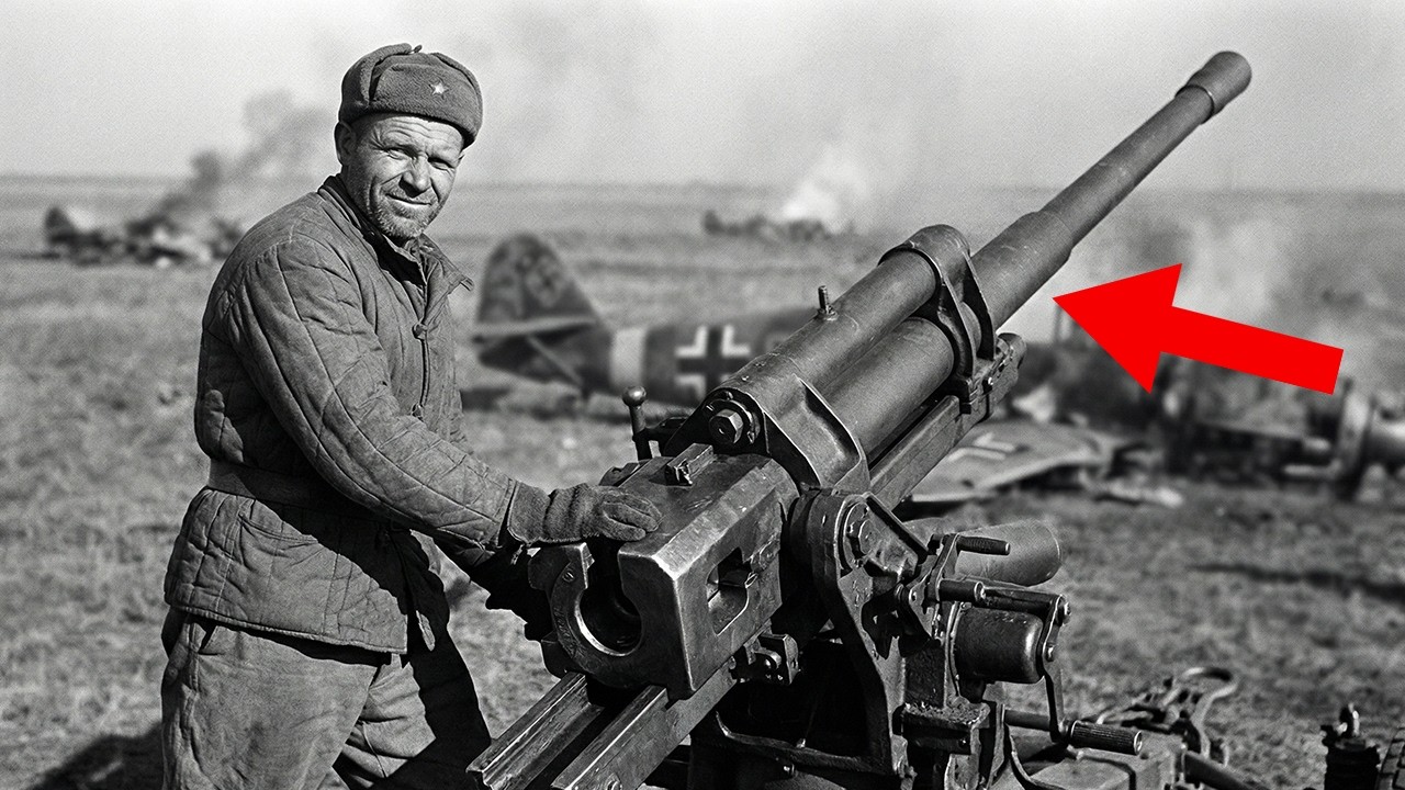 Немцы не верили что он сбил 7 самолётов с земли — пока не увидели кресты на обломках в поле