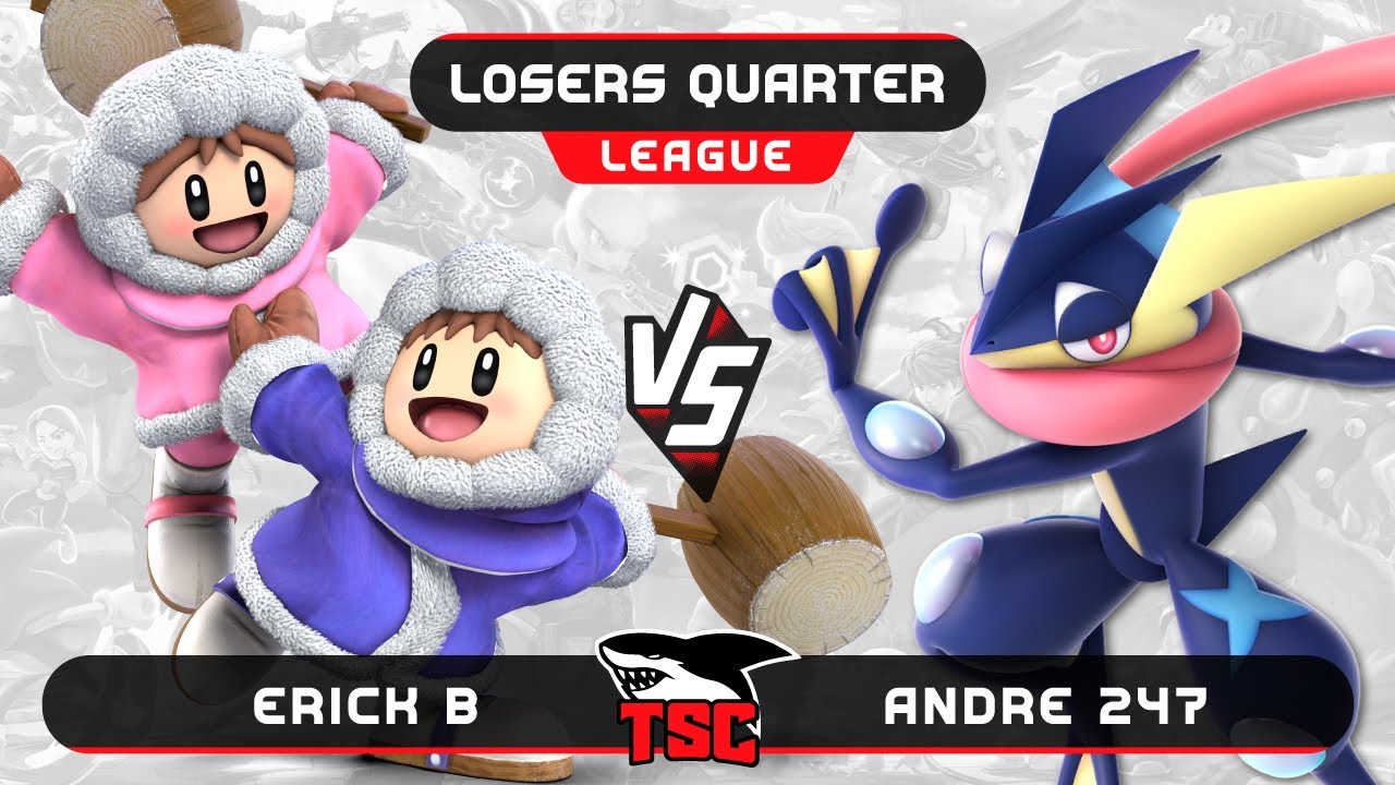 ErickB (Ice Climber) vs Andre 247 (Greninja) - Smacho League 16 - SSBU