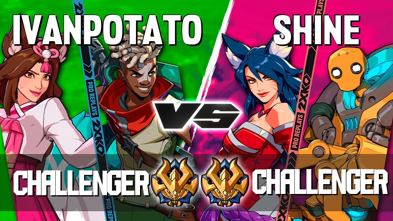 2XKO ▰ IVANPOTATO (Ekko-Ahri) vs SHINE (Ahri-Blitzcrank) ▰ 2XKO Pro level replays