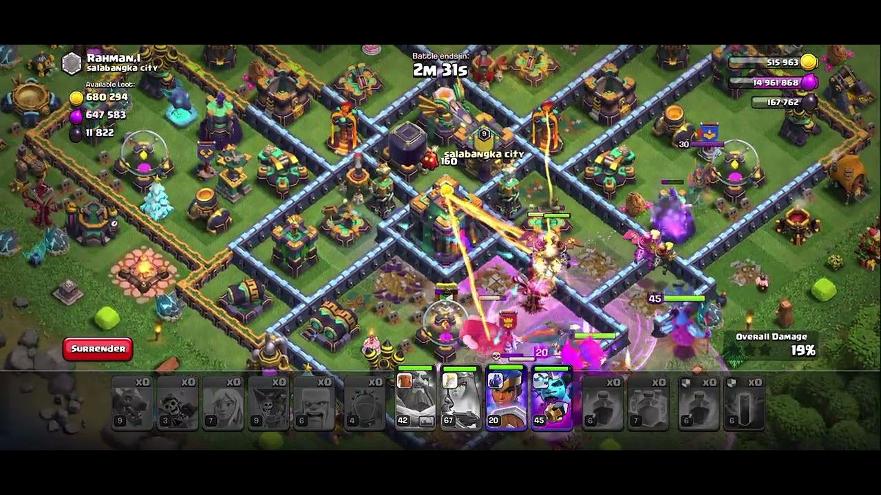 One wrong step in COC and you cannot get 3 stars..!😣😣