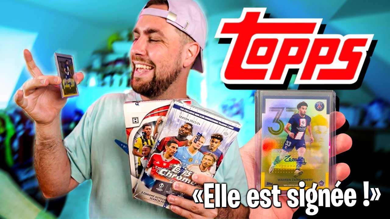 J'ouvre mes premiers boosters de Foot (je cherche des cartes signées)