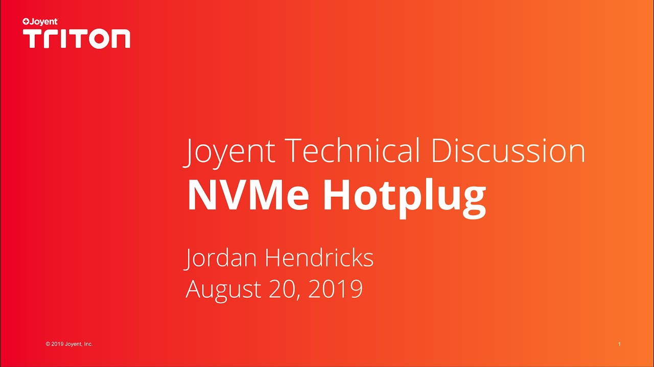NVMe Hotplug Walk-Through