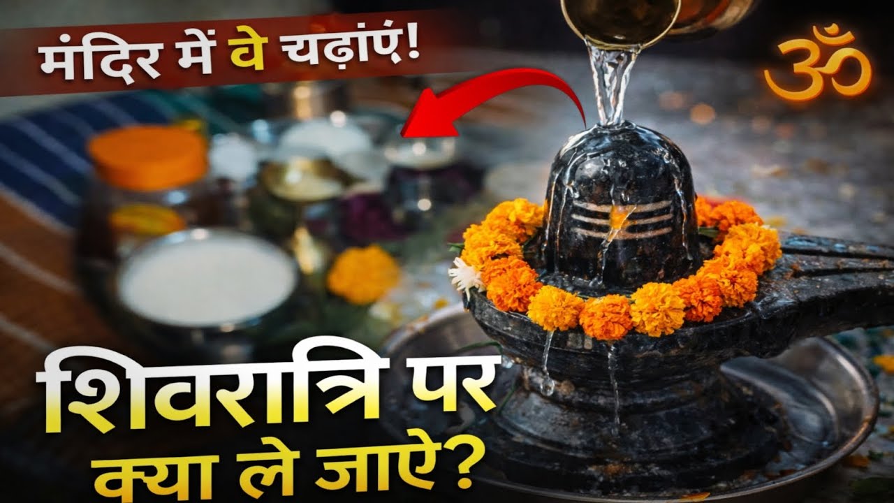 महाशिवरात्रि पर मंदिर में क्या चढ़ाएं? पूरी पूजा थाली की सामग्री | Shivratri 2026 Puja Samagri List