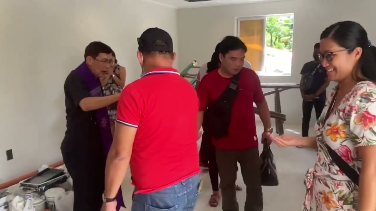 House blessing by Bishop Ferdie Baga and 7 Pastors from Camarines Norte.