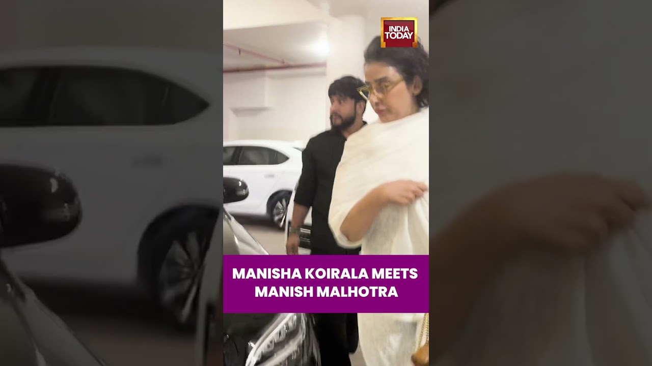 Manisha Koirala Arrives At Manish Malhotra's House To Offer Condolences | Manish's Mother Dies