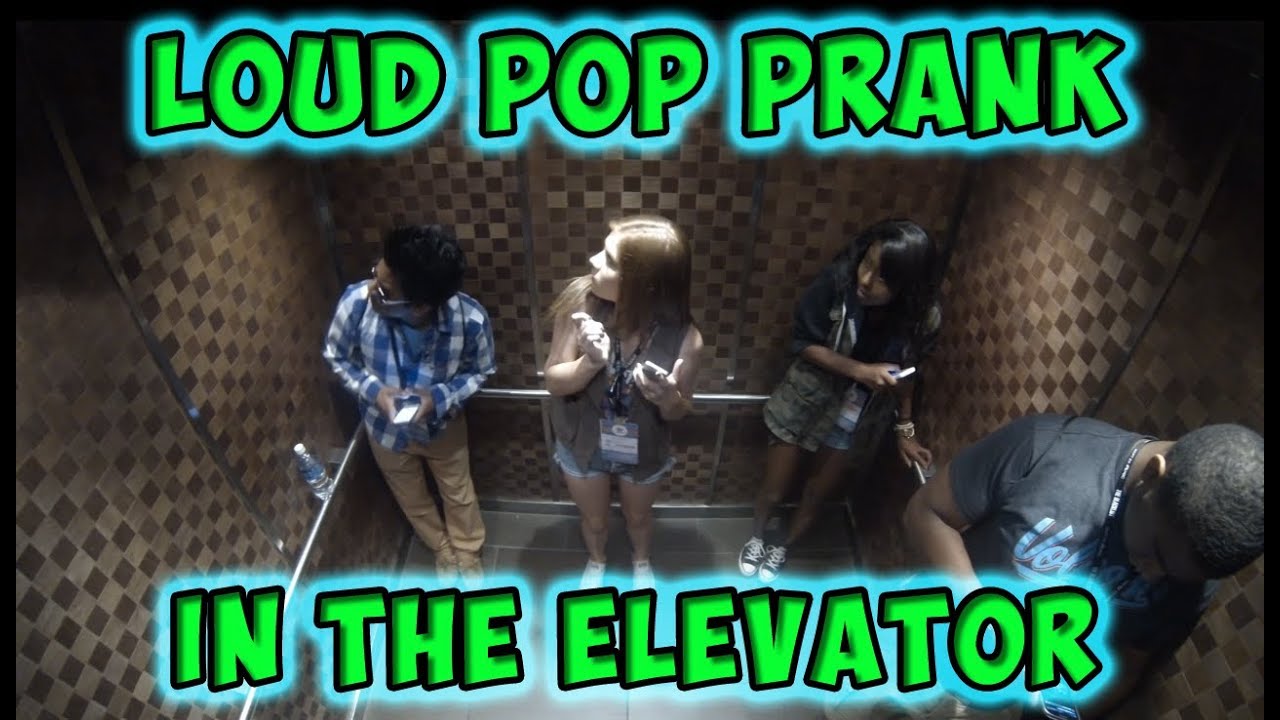 Loud Pop Prank in the Elevator