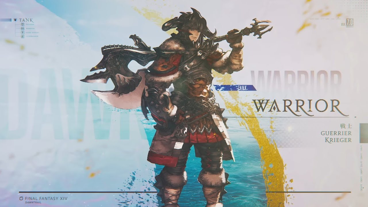 FFXIV Dawntrail Warrior Job Actions