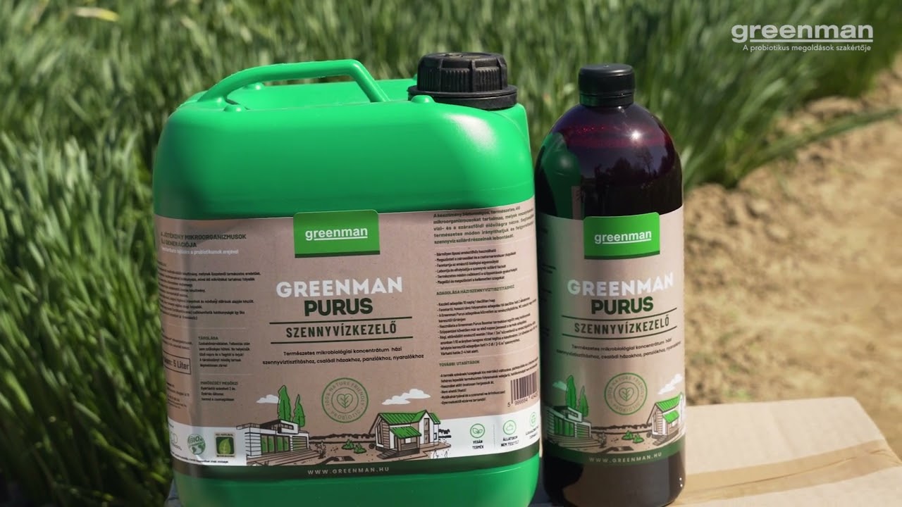 Házi szennyvízkezelés a Greenman Purus biológiai szennyvíztisztítóval