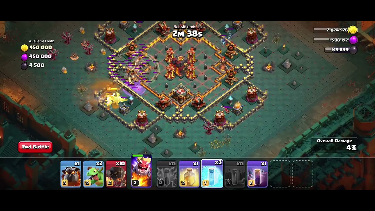 First time played inferno affairs and defeat😢(clash of clans)