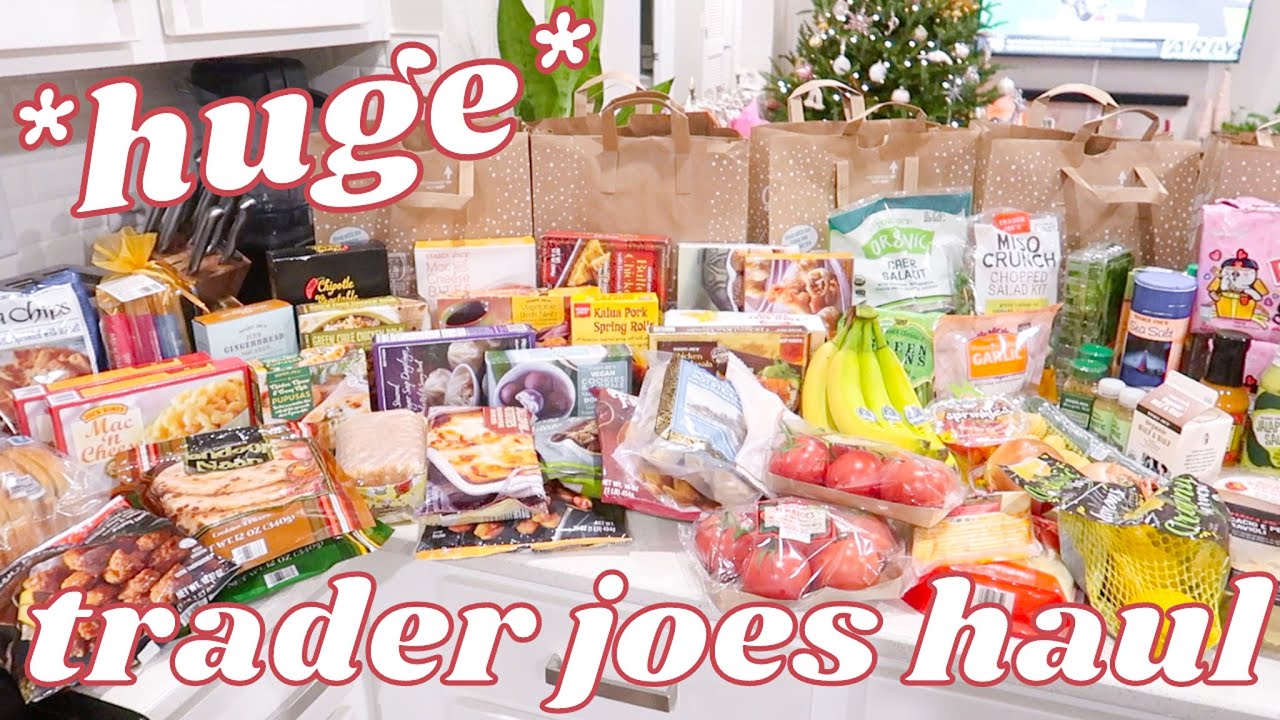 *biggest* trader joes grocery haul ever! *vlogmas day 17*