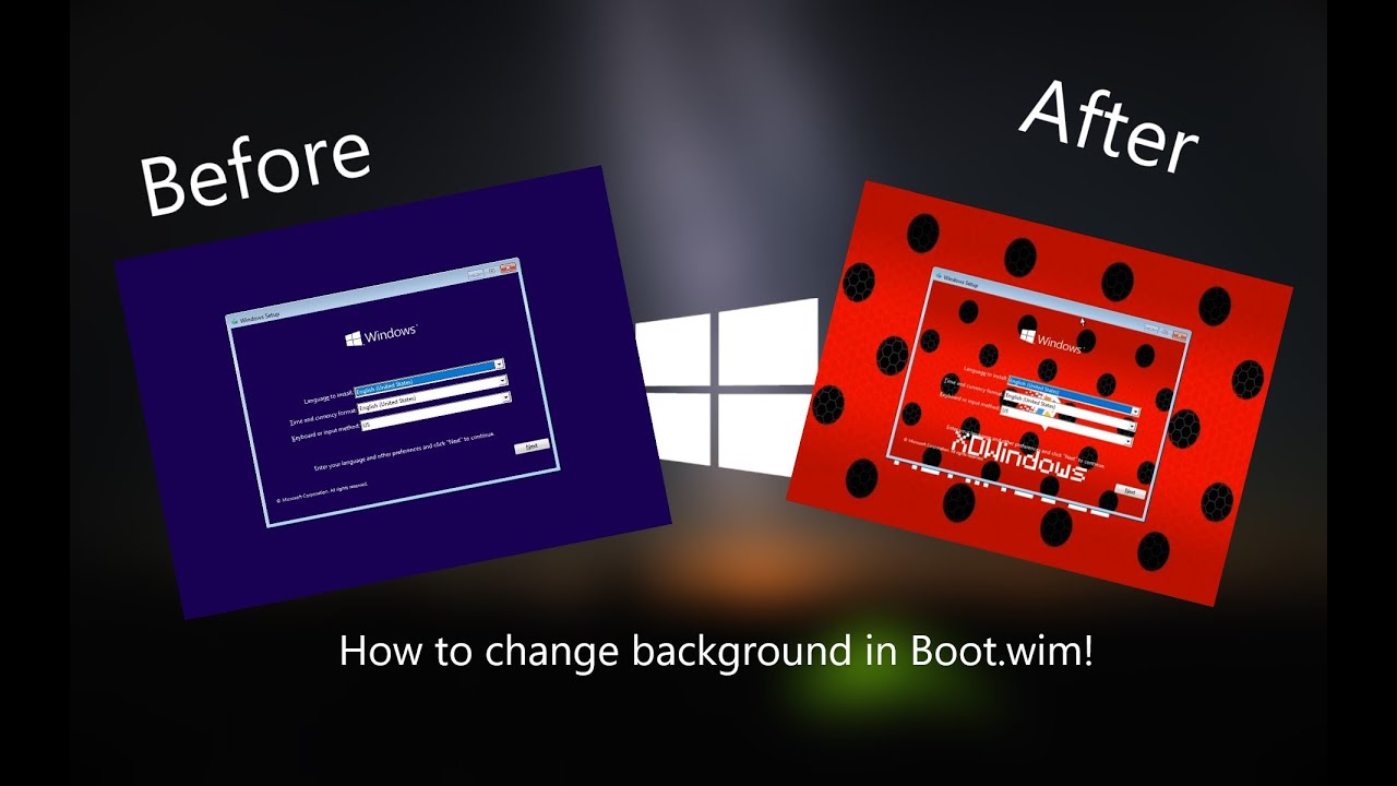How to change background in WinPE!
