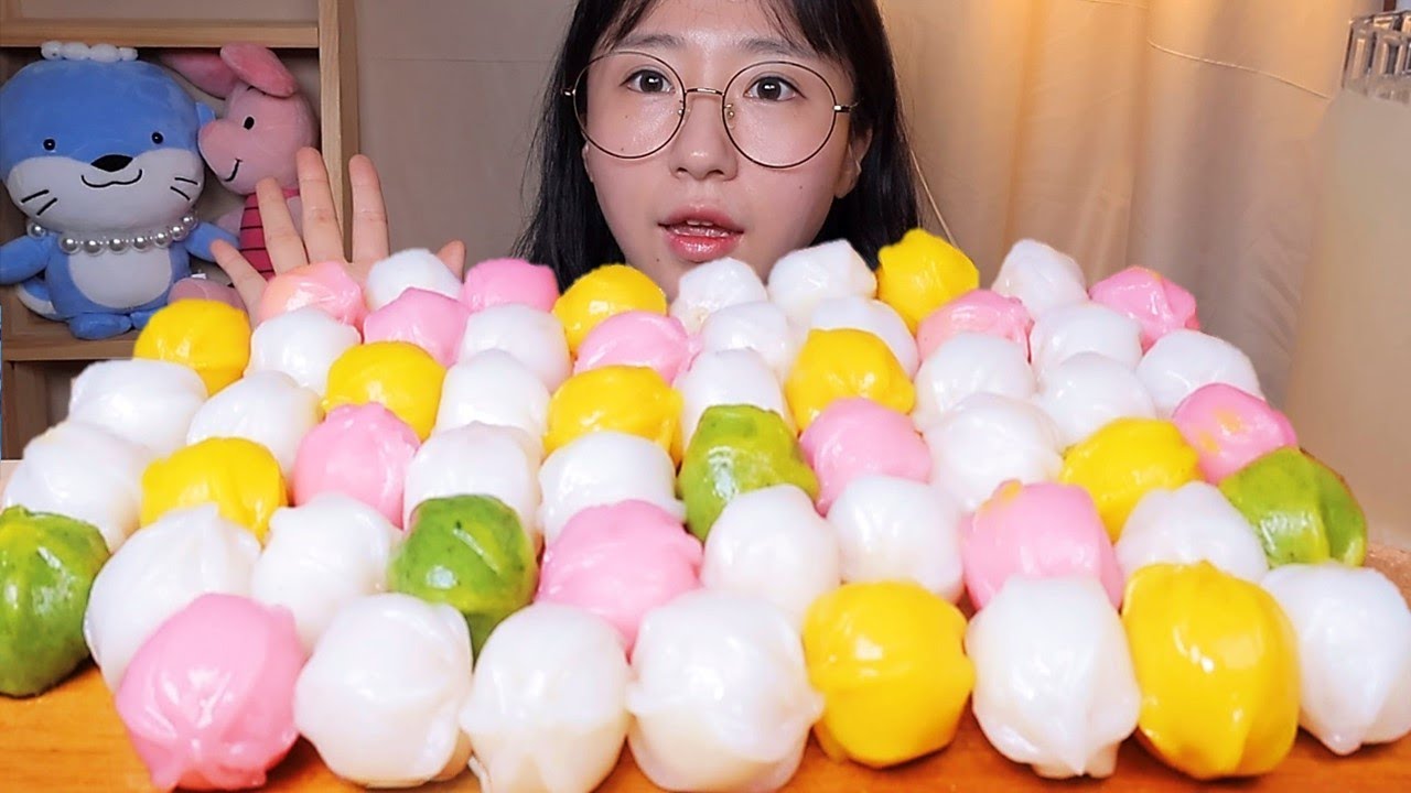 맛있는 꿀떡 쌓아놓고 먹을래요🍡 식혜랑 같이 쫄깃한 꿀떡 디저트 먹방 Dessert Mukbang