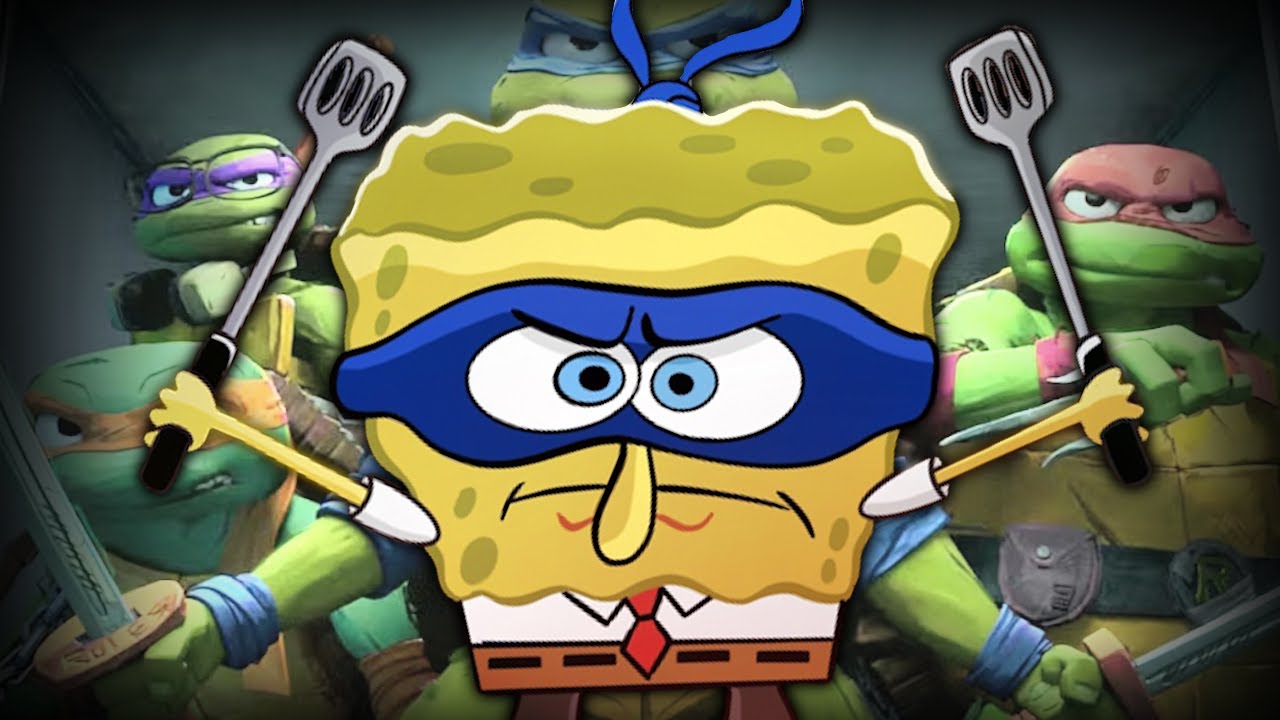 SpongeBob is in Teenage Mutant Ninja Turtles: Mutant Mayhem