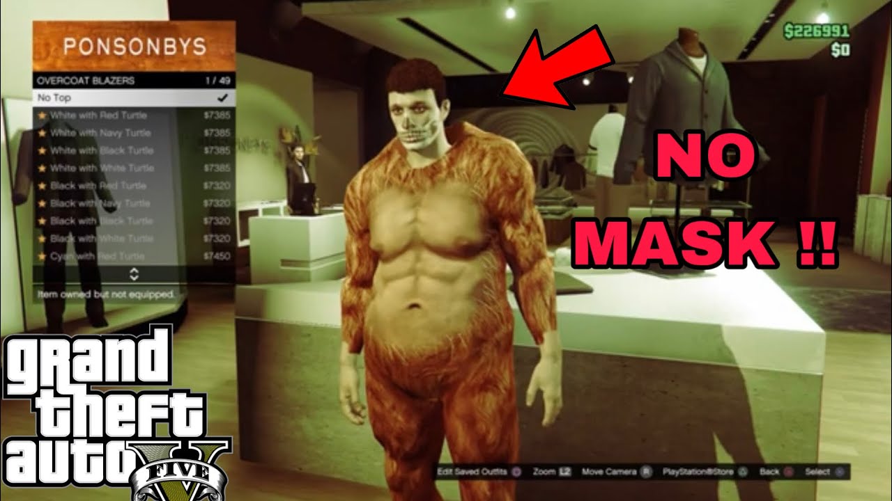 Super easy how to remove mask from new Sasquatch outfit