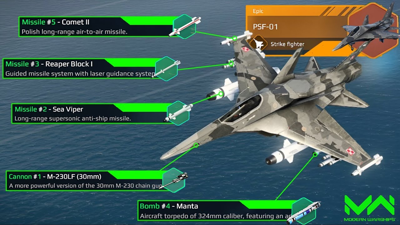 New Multirole VIP Strike Fighter! PSF-01 Full Review and Test! | Modern Warships Alpha Test